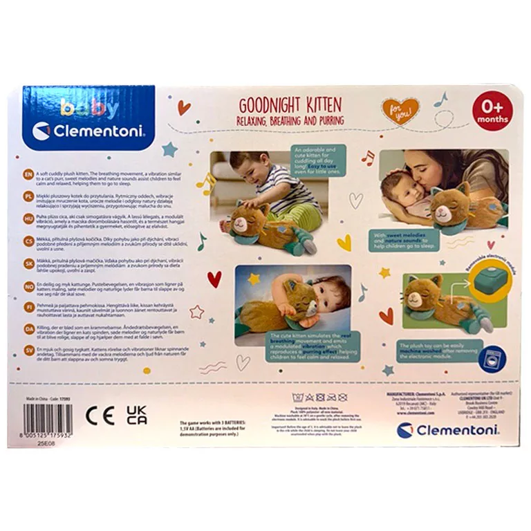 Doromboló cica Brown interaktív plüss játék Clementoni - Image 3